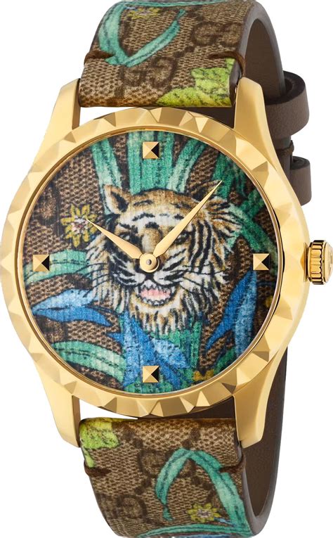 gucci tiger leather watch|Gucci tiger collection.